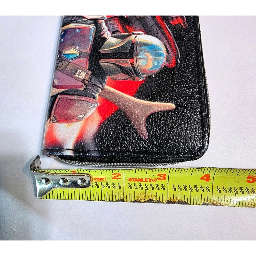 Star‎ Wars The Mandalorian Zip Around Wallet Cara Dune IG-11 Long Clutch Black